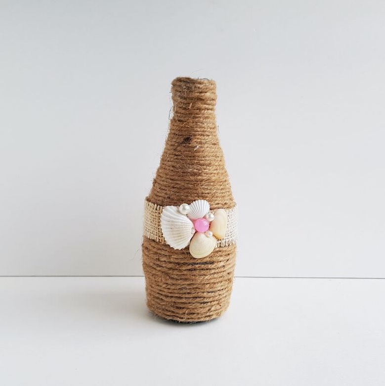 Jute Crafted Bottle, Technics : Handmade