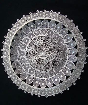 Round Polished Silver Filigree Plate, Size : 10inch, 11inch, 12inch