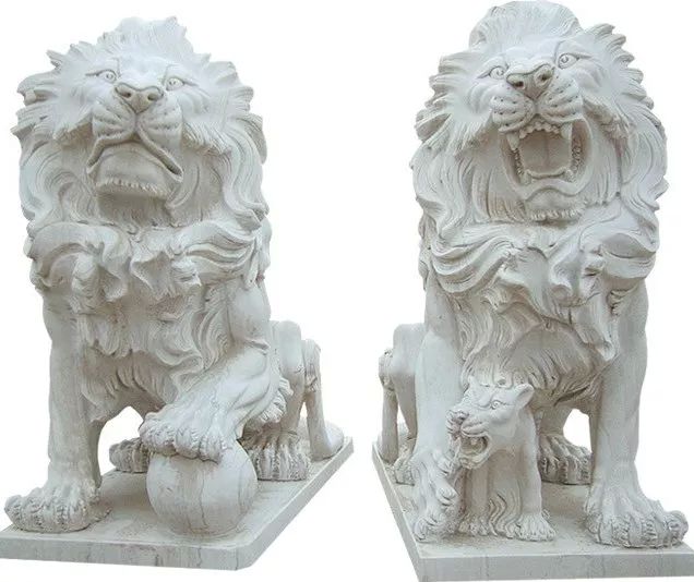 Stone Handcrafted Lion Statue, for Garden, Home, Office, Shop, Size : 2feet, 4feet, 6feet, 8feet
