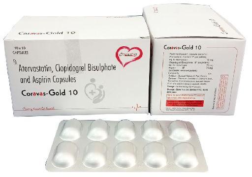 Atorvastatin, Clopidogrel Bisulphate and Aspirin Capsules