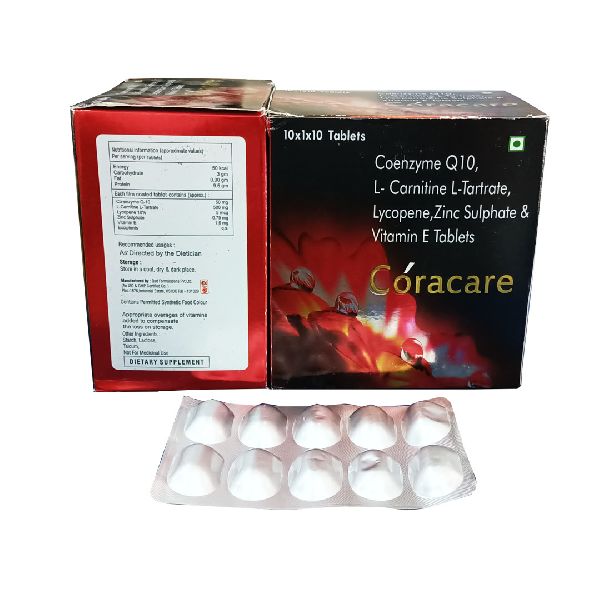 Coenzyme Q10, L-Carnitine L-Tartrate, Lycopene, Zinc Sulphate