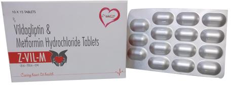 Vildagliptin AndMetformin Hydrochloride Tablets