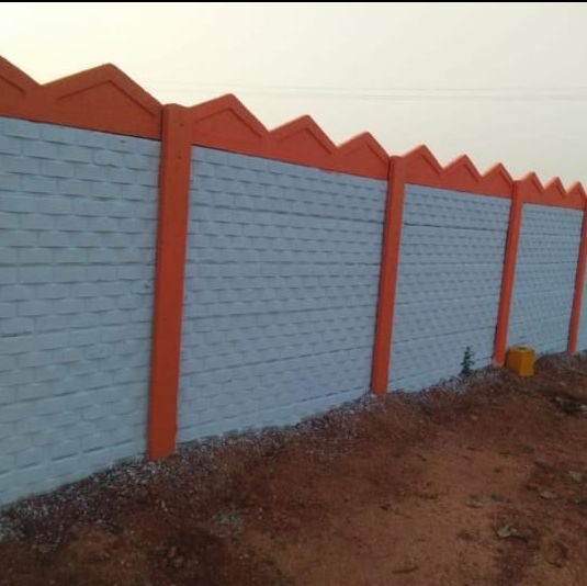 Polished Cement Boundary Wall, for Construction, Size : Standard