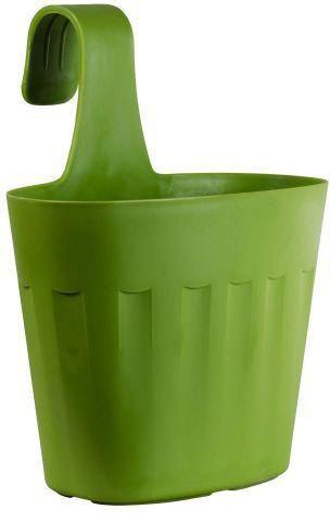 Plastic Hanging Flower Pot, Color : Green