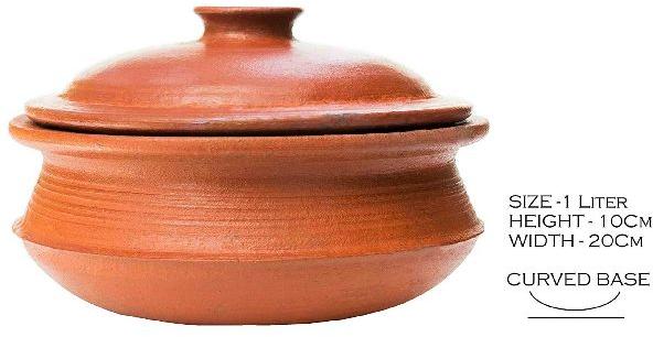 Clay Earthen Biryani Pot, Color : Red