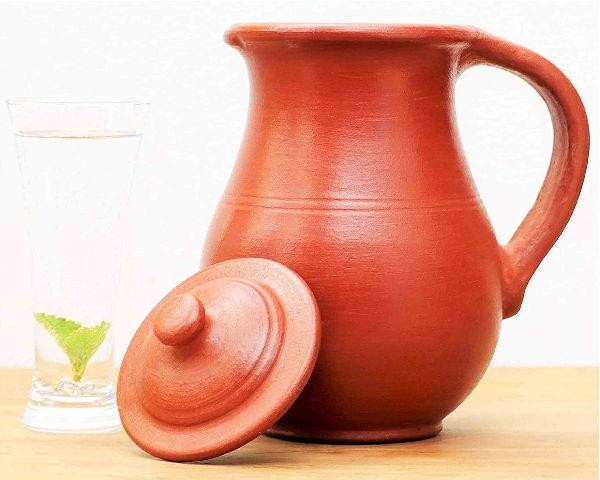 Red Clay Water Jug, Size : 2.5 Litre