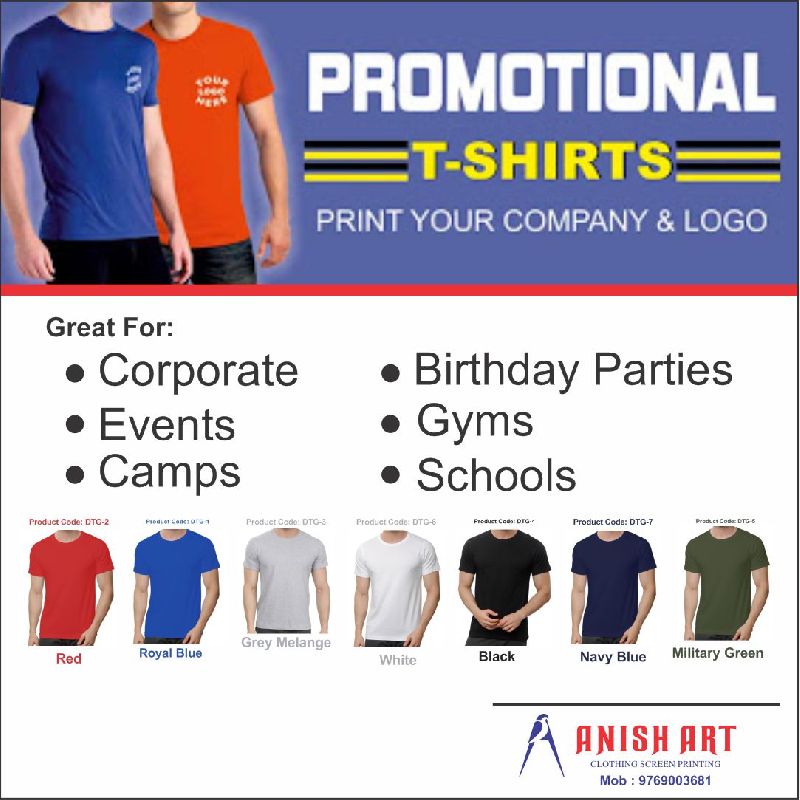 CUSTOMIZE T SHIRTS PRINTING & t shirts customized Manufacturer | ANISH ...