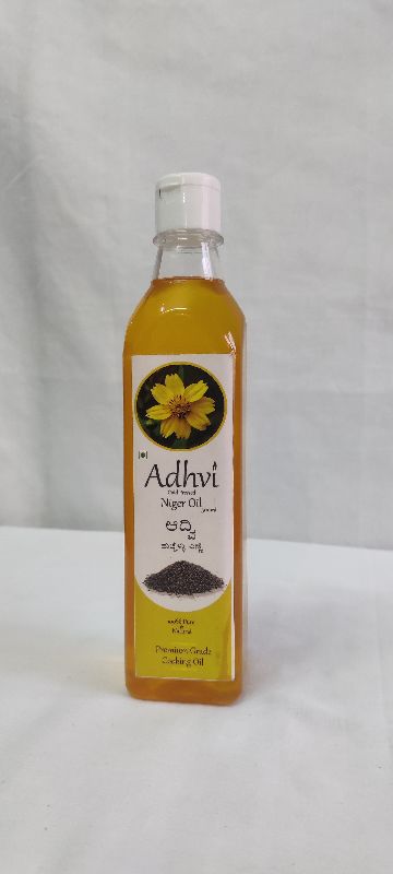Adhvi Hand Made Common cold pressed niger oil, for Eating, Cooking, Feature : Low Cholestrol