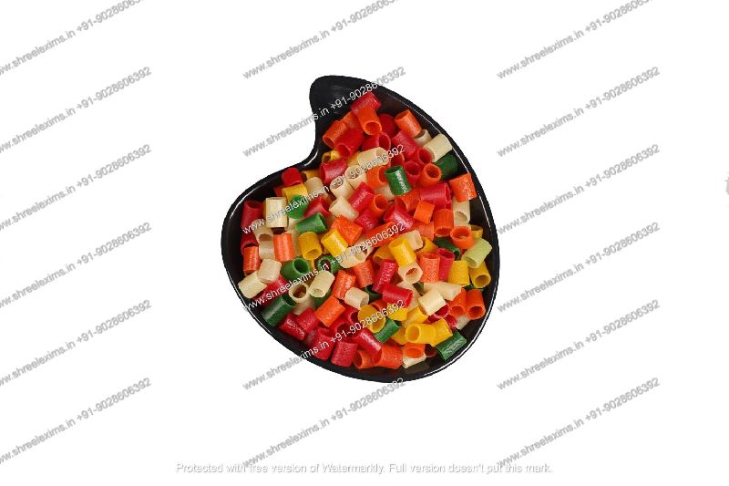 Round Mixed Color Ring Fryums, for Crispy, Packaging Type : Plastic Packet
