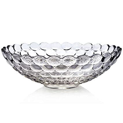 Round Glass Fruit Bowl, for Gift Purpose, Color : Transparent