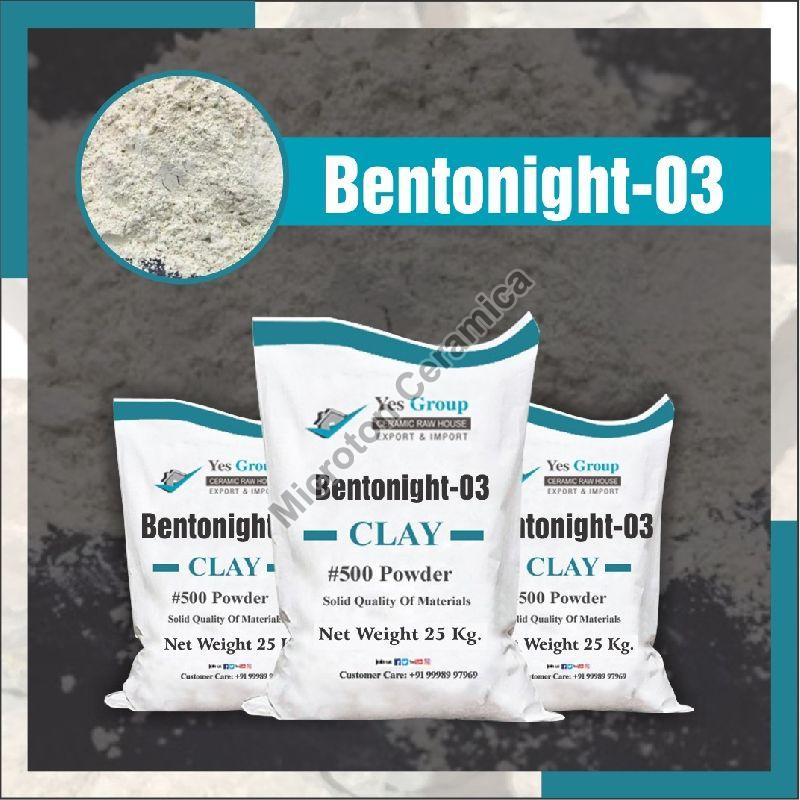 Bentonite 03 Clay Powder, Packaging Type : Plastic Bags