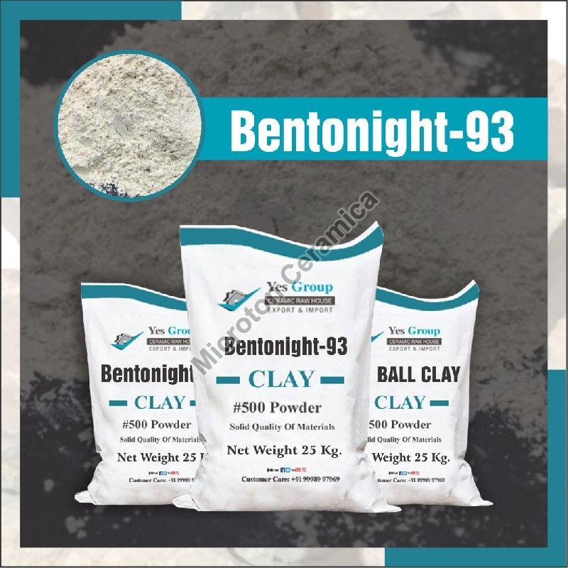 Bentonite 93 Clay Powder, Packaging Type : Plastic Bags