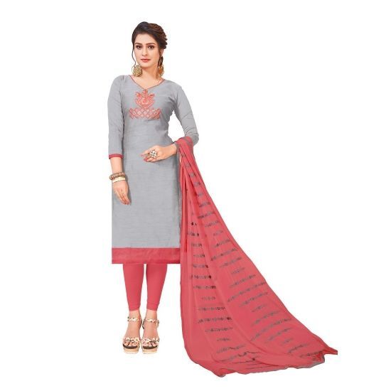 Modal Silk Unstitched Salwar Suit