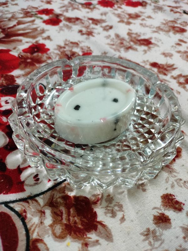 Oval Goat Milk Marble Soap, for Bathing, Form : Solid