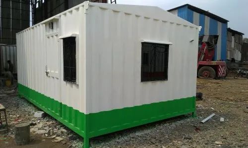 SFAB Engineers Rectangular Mild Steel Modular Portable Security Cabin ...