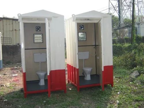 SFAB Engineers Steel MS Portable Toilet Cabin, Size : 6 x 6 x 8.6 feet