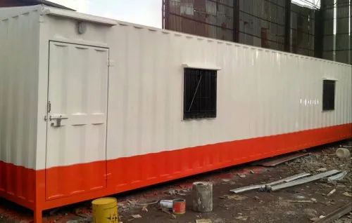 SFAB Engineers Polished Mild Steel Portable Site Office Cabin, Shape : Rectangular