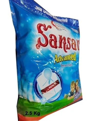 Sansar 2.5 Kg Detergent Powder, for Cloth Washing, Color : White