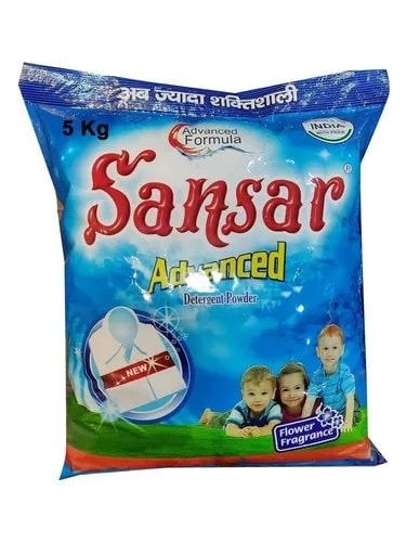 Sansar 5 Kg Detergent Powder, for Cloth Washing, Packaging Size : 5kg