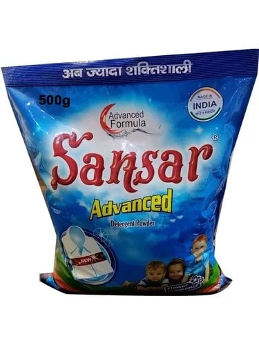 Sansar 500 gm Detergent Powder, for Cloth Washing, Packaging Size : 500gm