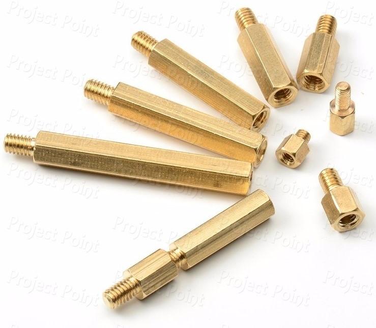Brass Male Female Spacer, Packaging Type : Carton Box