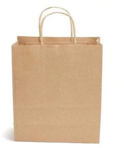 Plain Kraft Paper Bag, Size : 15X11X3 inch (L*W*H)
