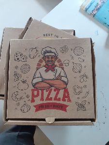 Kraft Paper Pizza Packaging Box, Shape : Square