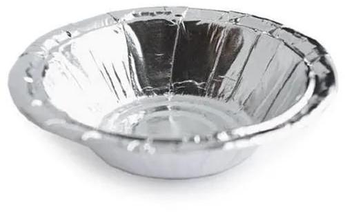 Round Silver Paper Bowl, Size : 7Inch