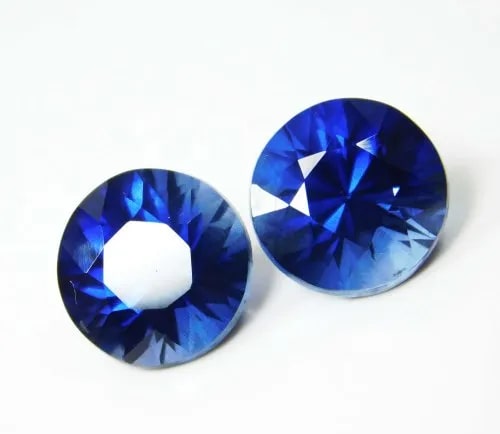 Polished Blue Round Sapphire Gemstone, Size : Standard