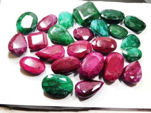 Dyed Ruby Gemstone