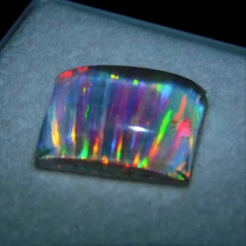 Rectangle Polished Glossy Opal Gemstone, for Jewellery, Size : Standard