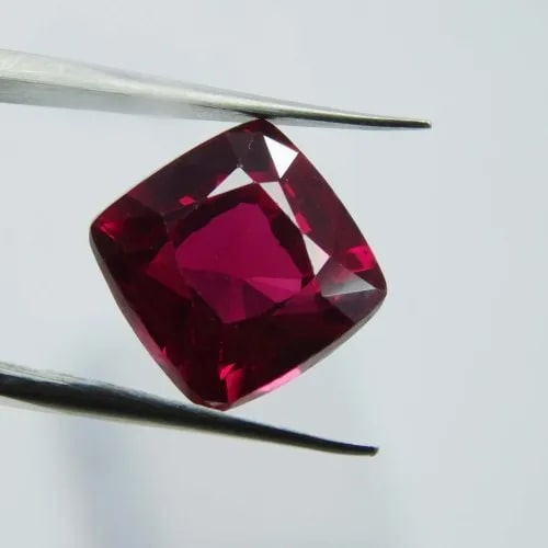 Polished Square Ruby Gemstone, for Jewellery, Size : 0.5 Inch