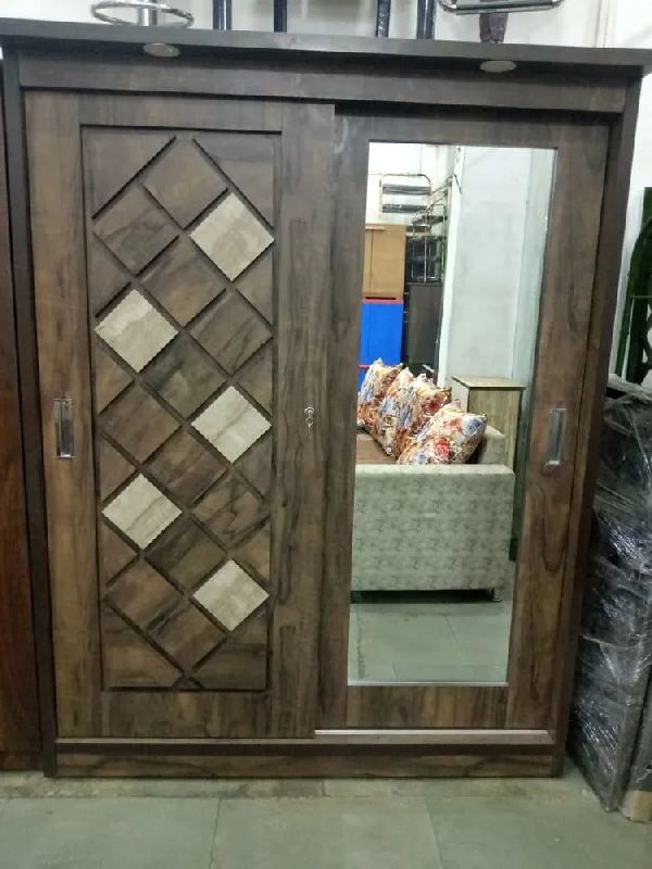 Wooden Sliding Wardrobe at best price INR 20,500 / Piece in Bhiwandi