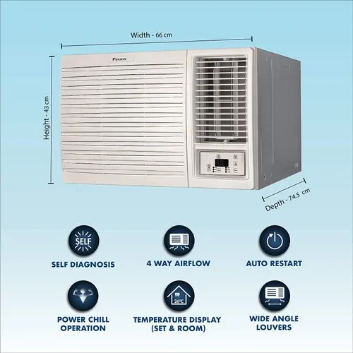 Window Ac Unit 10 Inches High Daikin Window AC at best price INR 25,000 / Piece from National Aircon