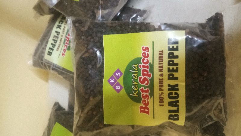 Organic Raw Kerala Black Pepper, for Food Medicine, Spices, Cooking, Packaging Type : Plastic Packet