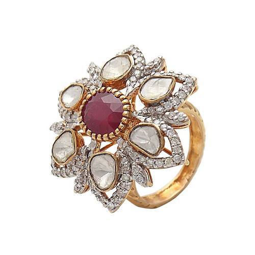 Metal Polki Ring, Occasion : Party Wear