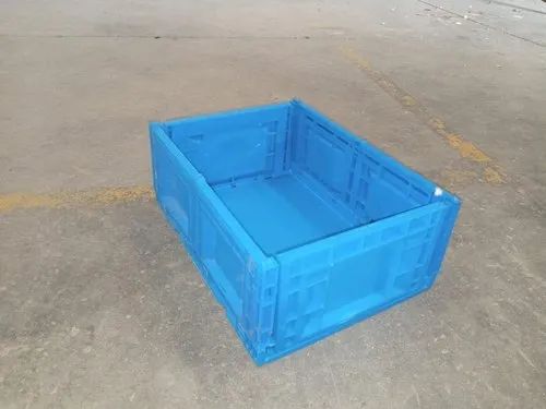 Foldable Polypropylene Industrial Crate, for Storage, Returnable Transportation, Feature : High Strength