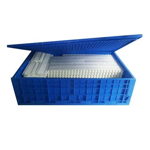 Plastic Folding Stackable Crate, Shape : Rectangular
