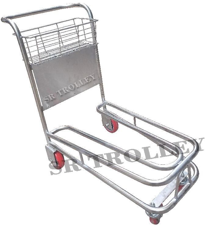Airport Luggage Trolley Without Brake, Feature : Optimum Strength