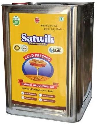 15 Litre Cold Pressed Groundnut Oil, Purity : 100% Pure Natural