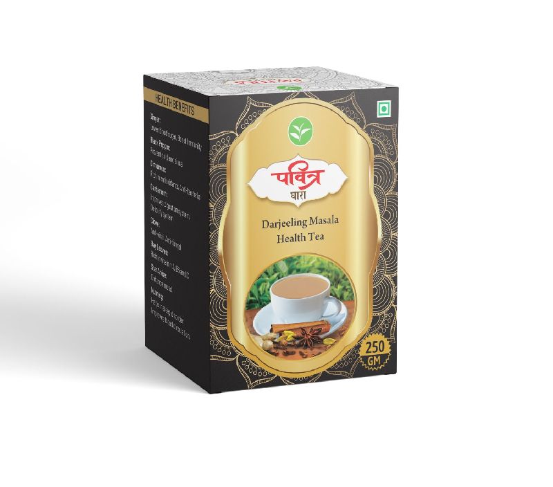 Pavitra Dhara Darjeeling Masala Health Tea, Packaging Type : Paper Box