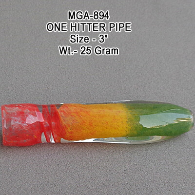 25gm One Hitter Glass Pipe, Feature : Fine Finishing