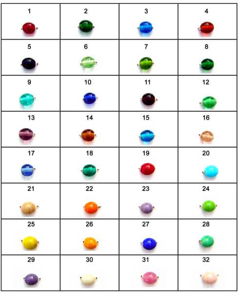 Glass Beads Color Card