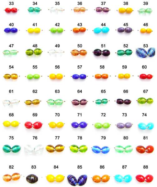 Colour Glass Beads Card
