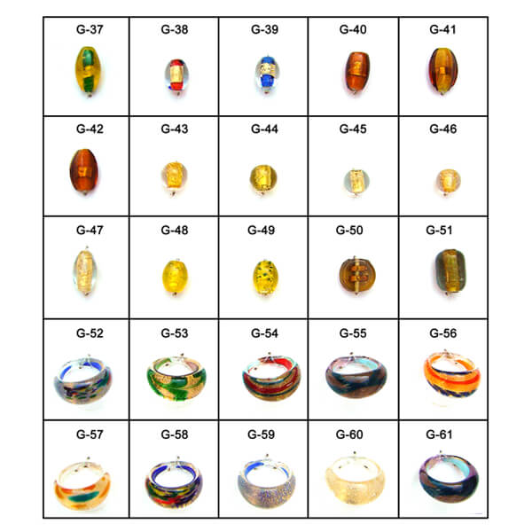 Glossy Gold Foil Glass Beads, for Garments Decoration, Jewelry, Specialities : Fine Finishing