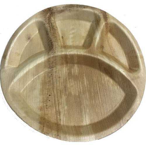 Round areca leaf plates, for Serving Food, Feature : Good Quality