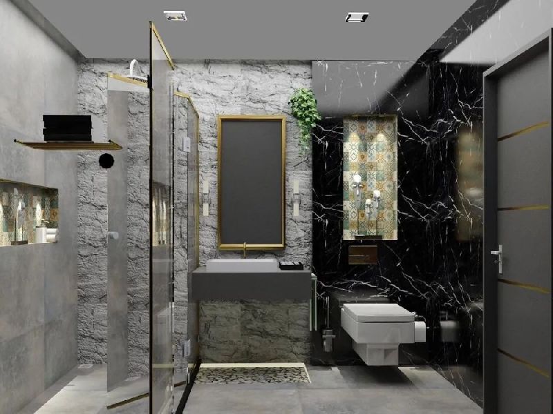 Coated Bathroom Interior Designing Services, Size : Standard