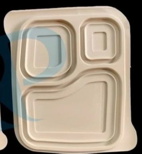 Cornstarch Meal Tray With Lid