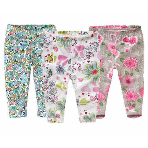Printed Baby Girl Pants, Packaging Size : 5 Pieces Set
