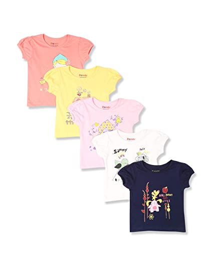 Printed Baby Girl T-Shirt, Packaging Type : Poly Bag, Plastic Bag
